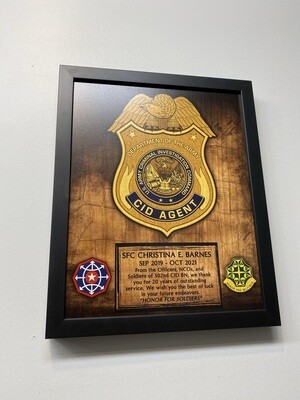 502nd CID Wood Plaque 12.5&quot;x10.5&quot;
