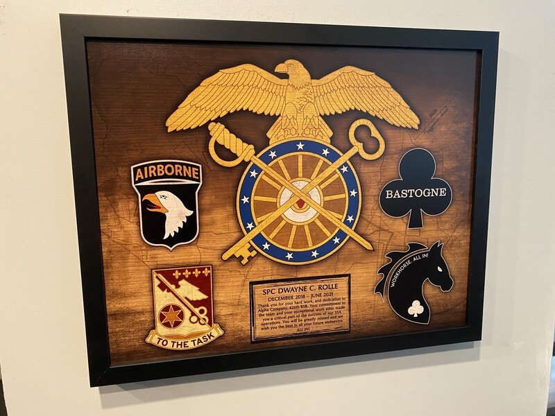 426 BSB Quartermaster Wood Plaque - 16.5"x20.5"