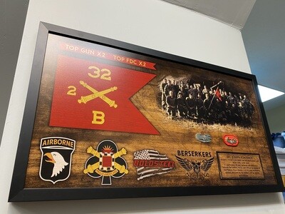Bravo Battery &quot;Boldsteel&quot; 2-32 FA Plaque - 28.25&quot;x15.25&quot;