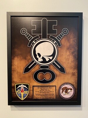 HHD &quot;Death Dealers&quot; 706th MI Group Wood Plaque - 16.5&quot;x20.5&quot;