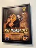 HHC "Stonecutters" 160th Signal Brigade Wood Plaque - 16.5"x20.5"