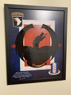 D Co. &quot;Dragon&quot; 1-187 Plaque - 20.5&quot;x16.5&quot;