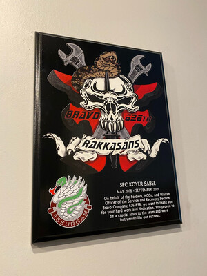 Bravo 626th BSB Plaque - 9&quot;x12&quot;