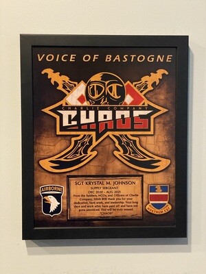 C Co "Chaos" 326 BEB Wood Plaque 12.5"x10.5"