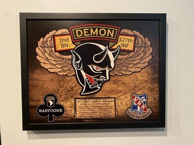 Demon 2-327th Plaque - 20.5"x16.5"