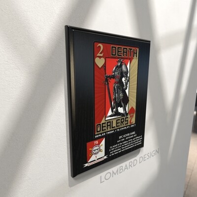 D TRP &quot;Death Dealers&quot; 1-75 CAV Plaque - 9&quot;x12&quot;