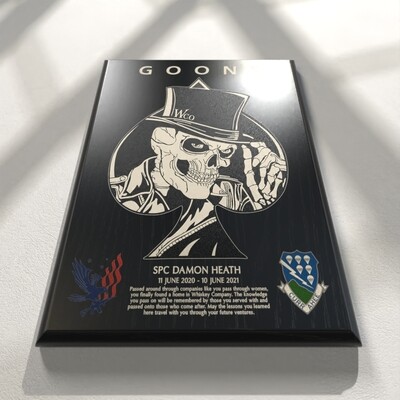 Whiskey 2-506th Plaque - 9"x12"