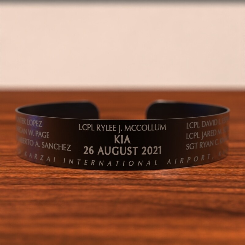 13 Hero Memorial Bracelet - KIA 26 August 2021