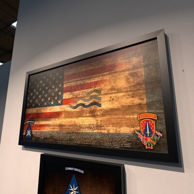 Combat Advisor Training Course CATC Wood Plaque - 28.25&quot;x15.25&quot;