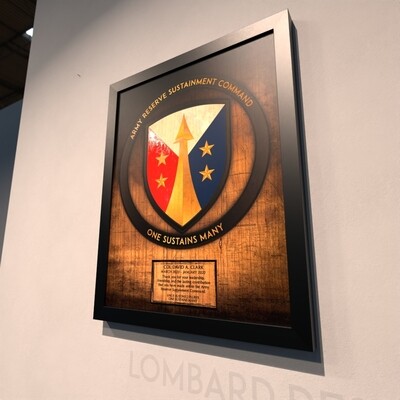 Army Reserve Sustainment Command Wood Plaque - 20.5&quot;x16.5&quot;