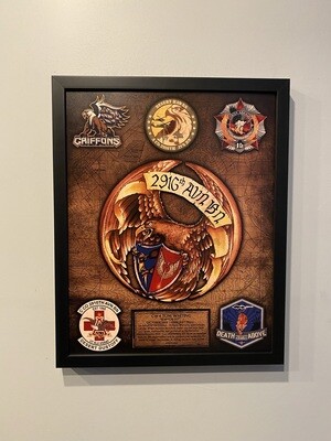 2916th AVN BN Wood Plaque - 20.5&quot;x16.5&quot;