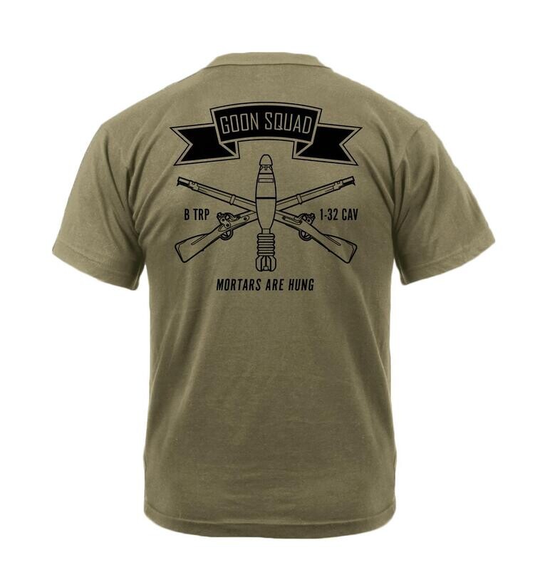 Mortar PLT B TRP 1-32 CAV Shirt