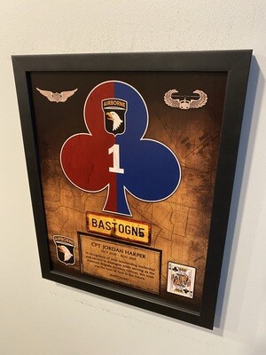 HHC 1BCT Wood Plaque 12.5&quot;x10.5&quot;