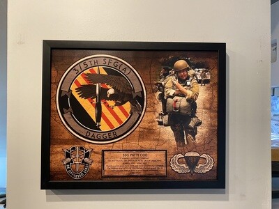 3-5th SFG(A) Photo Wood Plaque 20.5&quot;x16.5&quot;