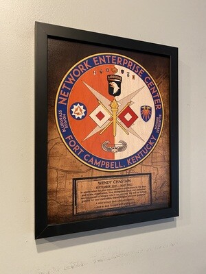 Network Enterprise Center 12.5&quot;x10.5&quot; Wood Plaque
