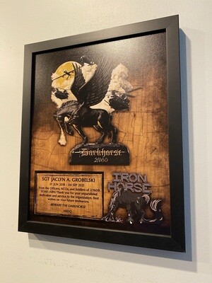 Ironhorse 2-160th Wood Plaque - 12.5&quot;x10.5&quot;