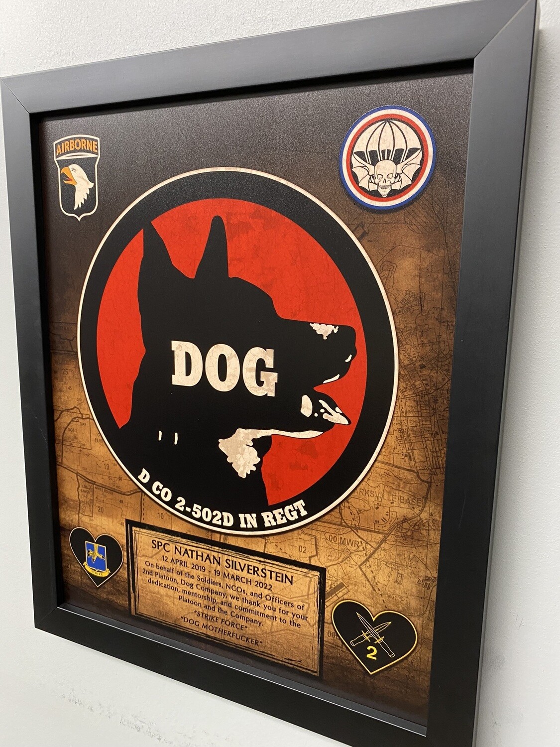 DOG Company 2-502D  Plaque - 12.5"x10.5"