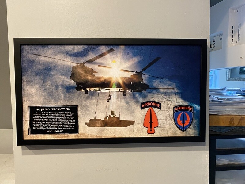 160th Chinook Wood Plaque - 28.25&quot;x15.25&quot;