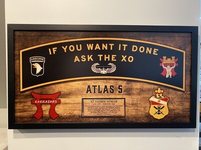 E FSC "Atlas" 21 BEB Wood Plaque - 28.25"x15.25"