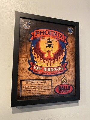 A Co &quot;Phoenix&quot; 1-101 AVN Wood Plaque -  12.5&quot;x10.5&quot;