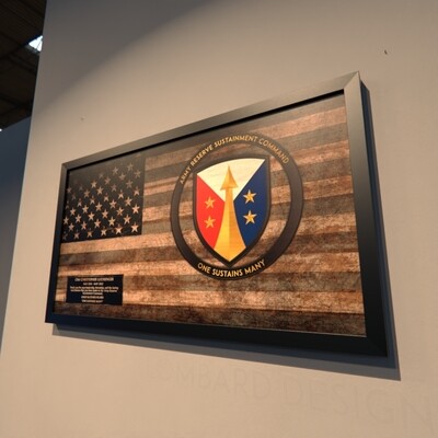 ARSC Rustic Flag Plaque - 28.25&quot;x15.25&quot;
