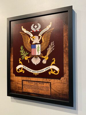 Soldier Recovery Unit Wood Plaque - 16.5”x20.5”