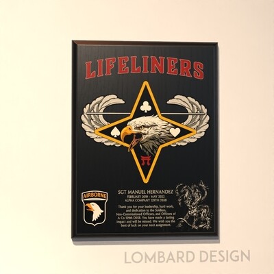 129th DSSB &quot;Hydra&quot; - 9&quot;x12&quot; Plaque