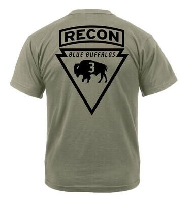 3rd Platoon &quot;Blue Buffalos&quot; B TRP 1-32 CAV Coyote T-Shirt