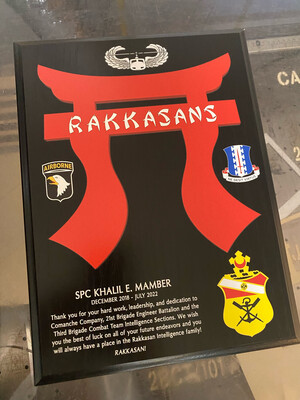 Rakkasans Plaque - 9&quot;x12&quot;