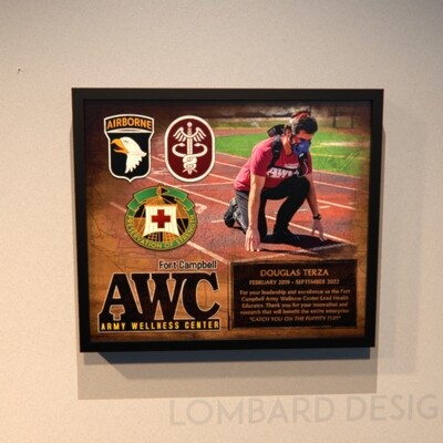Fort Campbell AWC Wood Plaque 12.5&quot;x10.5&quot;