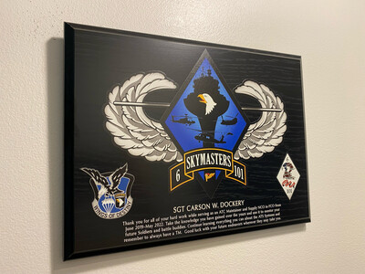 F Co &quot;Skymasters&quot; 6-101 AVN - 9&quot;x12&quot; Plaque