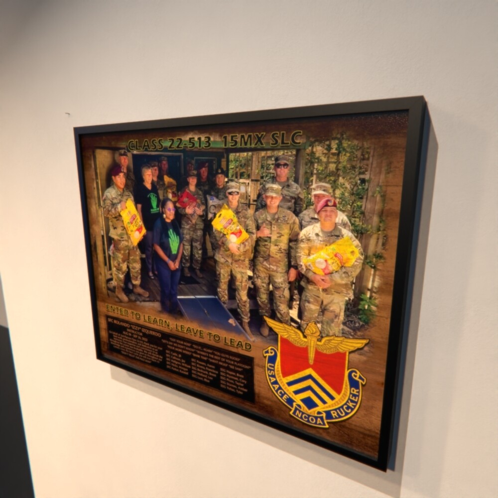 USAACE NCO Academy Wood Plaque - 16.5"x20.5"