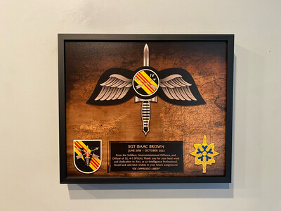 4-5th SFG(A) Wood Plaque - 12.5&quot;x10.5&quot;