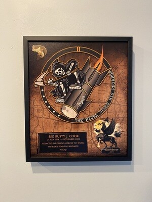 E Co 2-160th SOAR(Abn) Wood Plaque 12.5&quot;x10.5&quot;