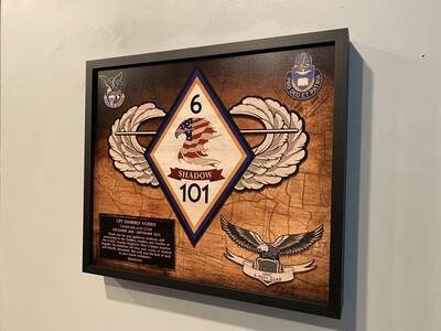 6-101 AVN REGT Wood Plaque - 12.5&quot;x10.5&quot;