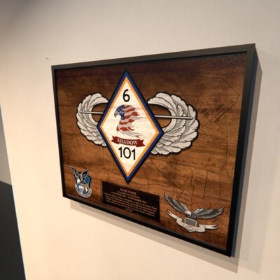 6-101 AVN REGT Wood Plaque- 16.5&quot;x20.5&quot;