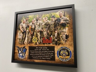 Unit plaque with your photo - 12.5&quot;x10.5&quot;