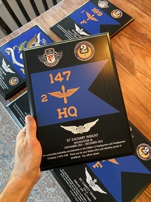 2-147 AHB - 9&quot;x12&quot; Wood Plaque