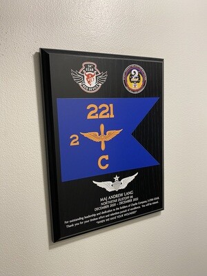 2-221 AHB - 9&quot;x12&quot; Wood Plaque