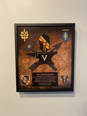 2-5th SFG(A) Wood Plaque - 12.5&quot;x10.5&quot;
