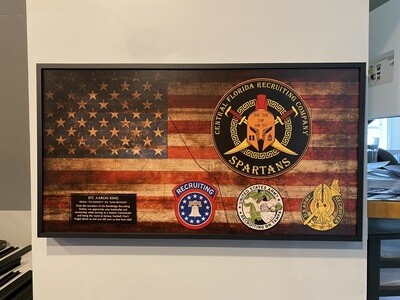 Central Florida Recruiting Co. &quot;Spartans&quot; Flag Plaque - 28.25&quot;x15.25&quot;