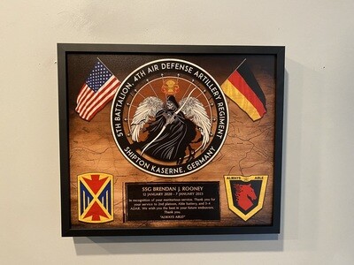 Able Battery 5-4 ADA Wood Plaque - 12.5"x10.5"