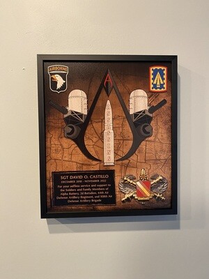 A Co &quot;Assassins&quot; 2-44 ADA Wood Plaque - 12.5&quot;x10.5&quot;