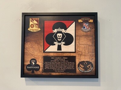 1-32 CAV Wood Plaque 12.5"x10.5"