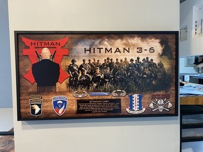 3rd Platoon C Co. 3-187 INF Wood Photo Plaque - 28.25"x15.25"