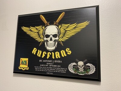 551st MP Co Platoon - 9&quot;x12&quot; Plaque