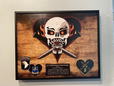 H Co &quot;Havoc&quot; 2-502 IN Plaque - 20.5&quot;x16.5&quot;