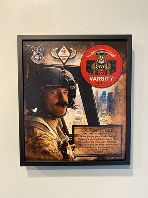G Co &quot;Varsity&quot; 6-101 Photo Wood Plaque 12.5&quot;x10.5&quot;