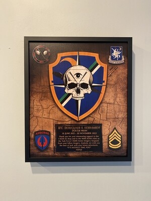 S2 1-160th Wood Plaque - 12.5&quot;x10.5&quot;