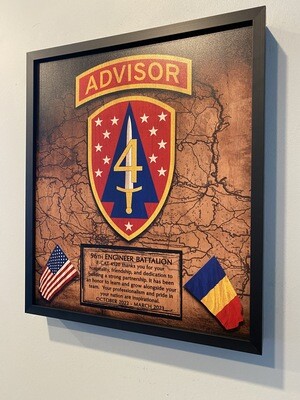 Romanian Partner Appreciation Wood Plaque 12.5&quot;x10.5&quot;